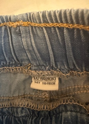 LC Waikiki Erkek Çocuk Mavi Denim Elastik Bel Şort