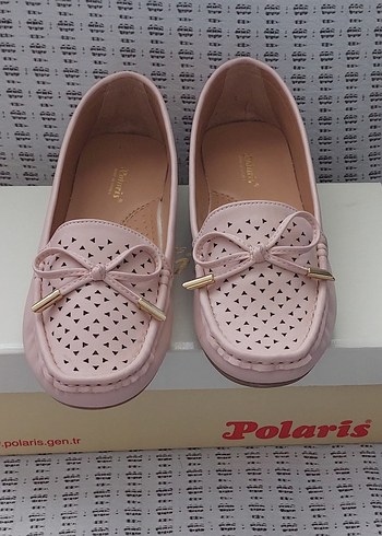Polaris Pembe Tokalı Düz Ayakkabı