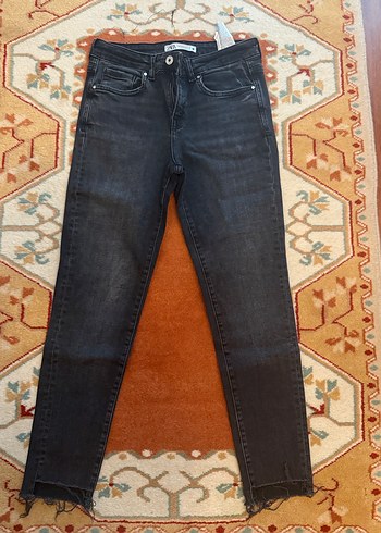 Kadın Gri Regular Fit Denim Pantolon - Görsel 2