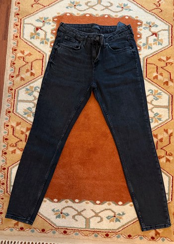 Kadın Gri Regular Fit Denim Pantolon - Görsel 5