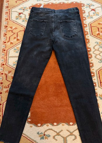 Kadın Gri Regular Fit Denim Pantolon - Görsel 6