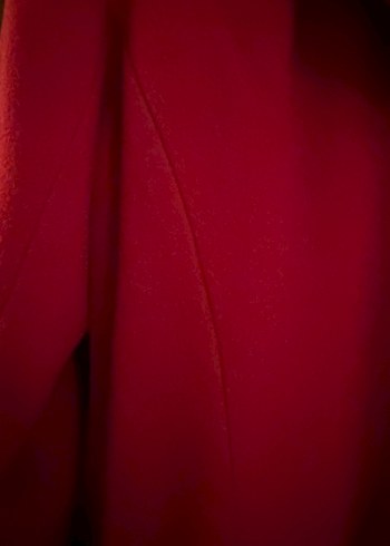 Kırmızı Fermuarlı Kaban - Görsel 7