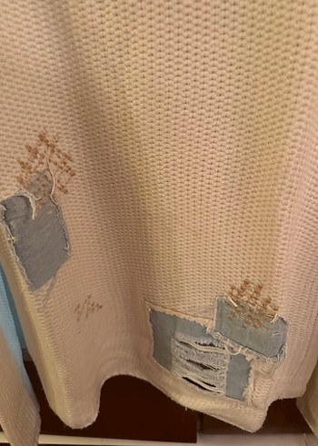 Bej twist Örgü Kadın Triko Kazak - Görsel 6