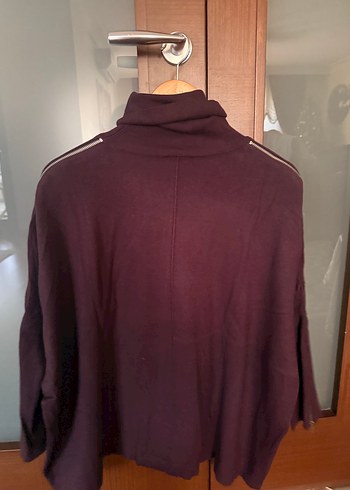 Twist Mürdüm Kadın Yumuşak Dokulu Boğazlı Kazak - Görsel 3