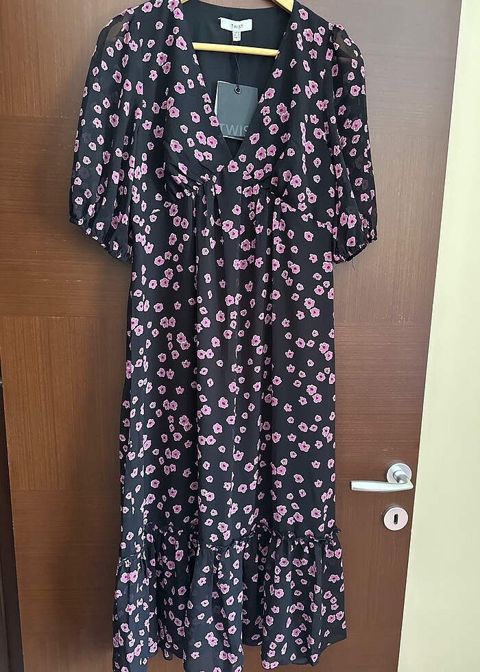 Twist uzun elbise - Görsel 3