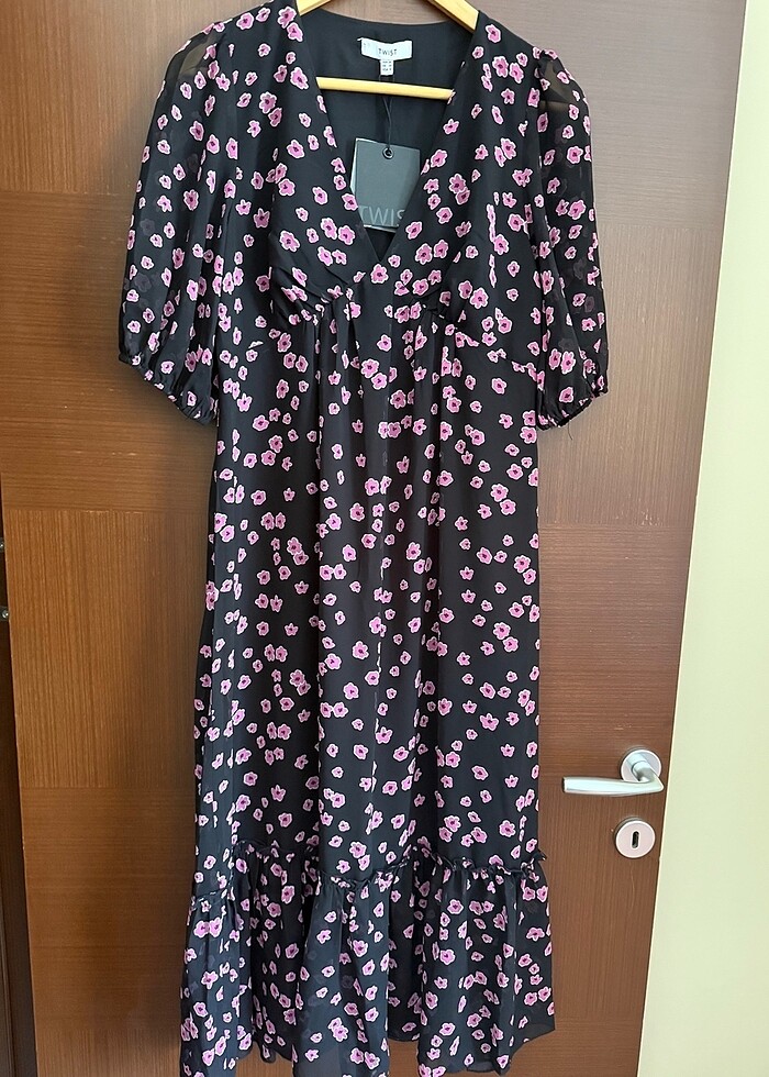 Twist uzun elbise - Görsel 4