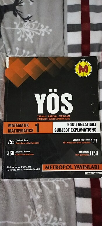 Metropol Yös Matematik 1 Test Kitabı
