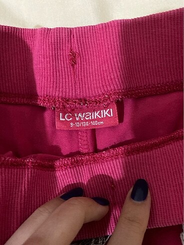 LC Waikiki pembe kız çocuk diz üstü şort