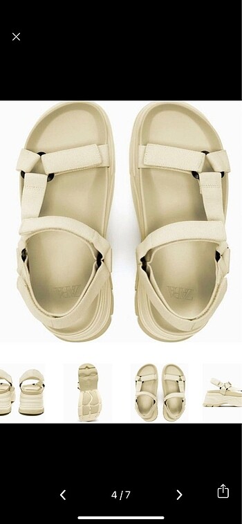 39 Beden camel Renk Zara sandalet