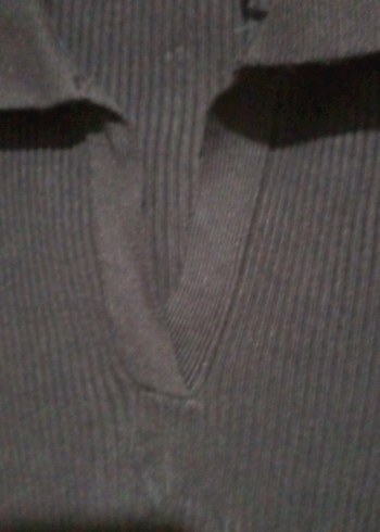 Siyah, Uzun Kollu, Midi Triko Elbise - Görsel 2