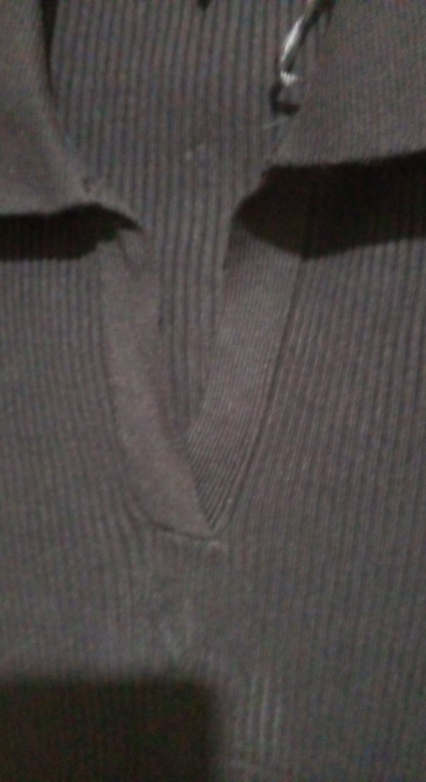 Siyah, Uzun Kollu, Midi Triko Elbise - Görsel 2