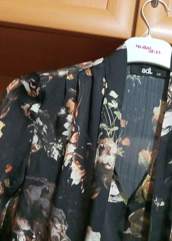 Çiçek Desenli Uzun Kollu Bohem Bluz - Görsel 7