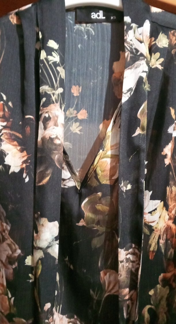 Çiçek Desenli Uzun Kollu Bohem Bluz - Görsel 3