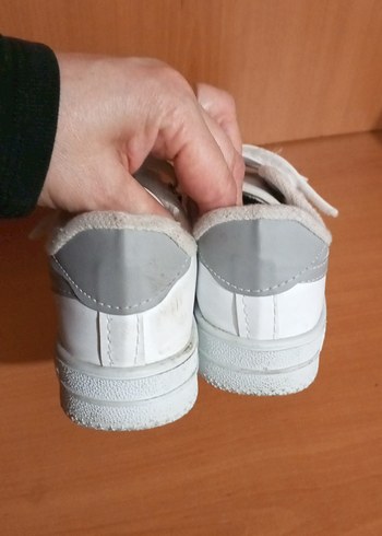 Beyaz Erkek Çocuk Cırt Cırtlı Spor Ayakkabı - Görsel 5