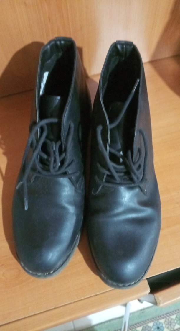 Siyah Deri Erkek Bot, Tokalı, Ofis Tarzı - Görsel 2