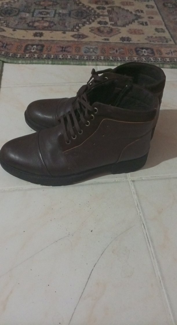 Kahverengi Deri Erkek Bot - Görsel 3