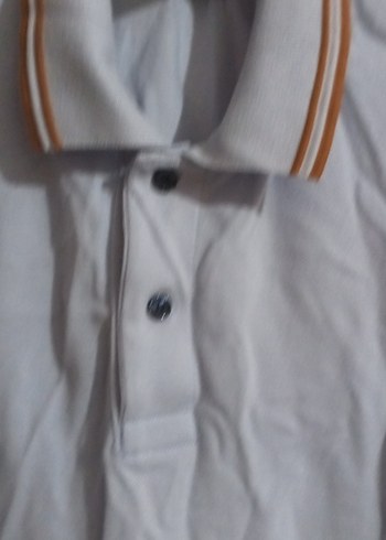 mavi Pamuklu Kısa Kollu Polo Tişört - Görsel 4