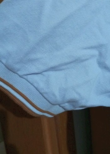 mavi Pamuklu Kısa Kollu Polo Tişört - Görsel 2