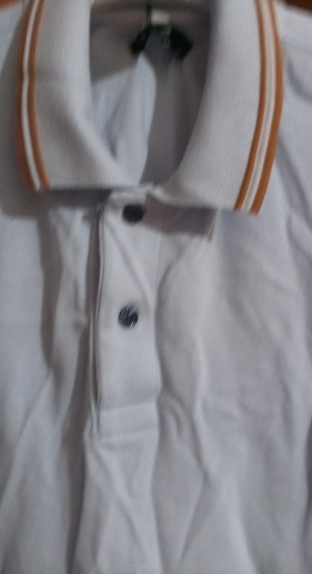 mavi Pamuklu Kısa Kollu Polo Tişört - Görsel 4