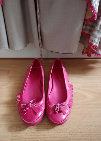 Pembe Fırfırlı Kadın babet - Görsel 2