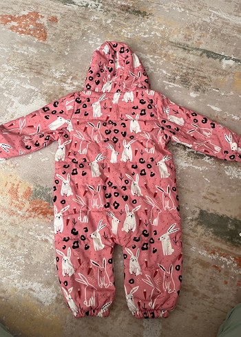 Lcw Kapüşonlu Pembe Bebek Tulumu - Görsel 7