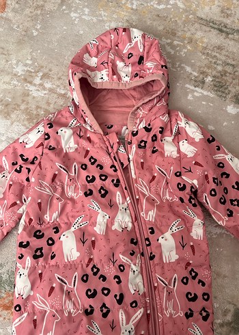 Lcw Kapüşonlu Pembe Bebek Tulumu - Görsel 2