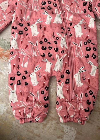 Lcw Kapüşonlu Pembe Bebek Tulumu - Görsel 4