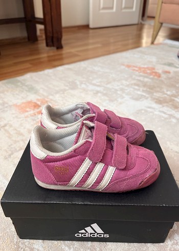 Kız Çocuk Pembe Adidas Spor Ayakkabı - Görsel 3