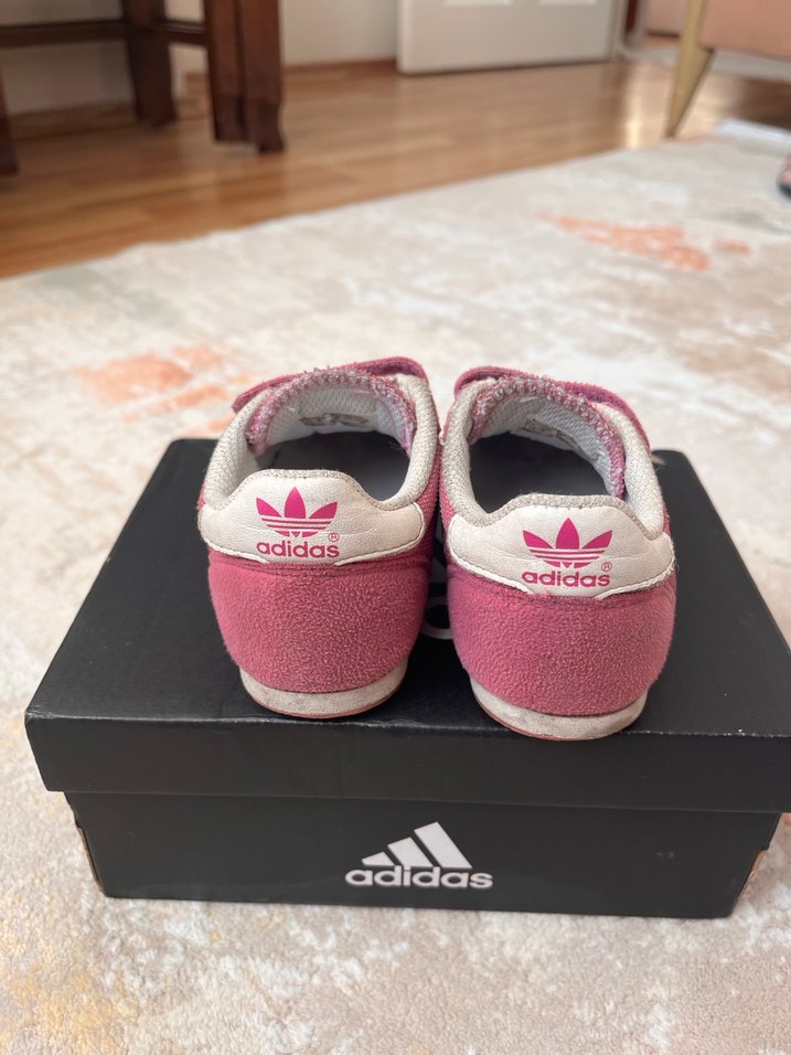 Kız Çocuk Pembe Adidas Spor Ayakkabı - Görsel 5