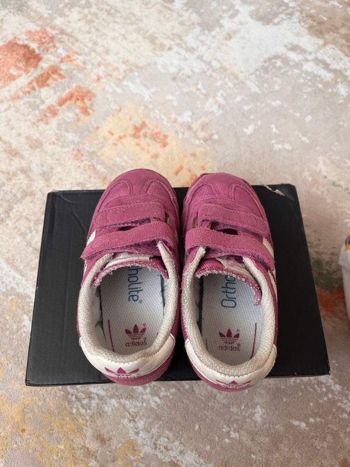 Kız Çocuk Pembe Adidas Spor Ayakkabı - Görsel 4