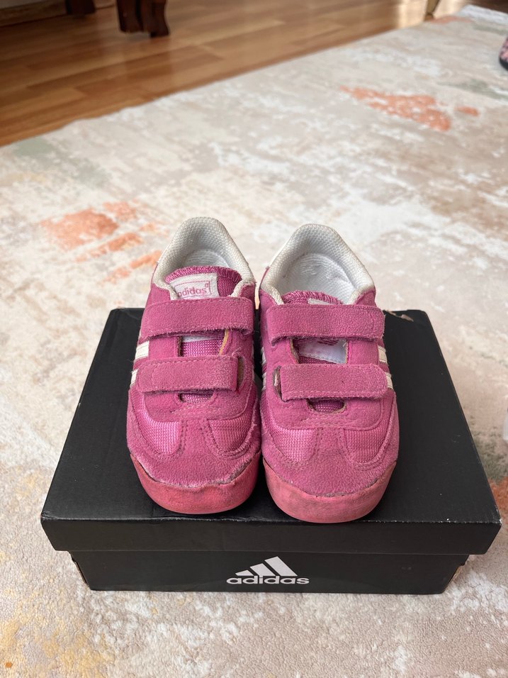 Kız Çocuk Pembe Adidas Spor Ayakkabı - Görsel 2