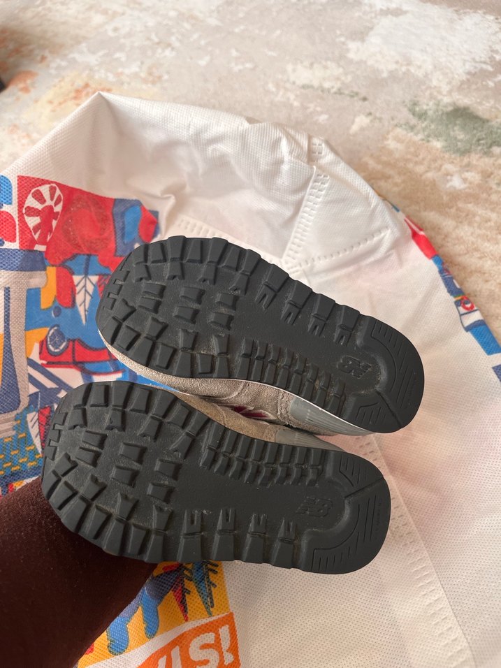 Kız Çocuk Gri-Pembe Cırtlı Spor Ayakkabı - Görsel 3