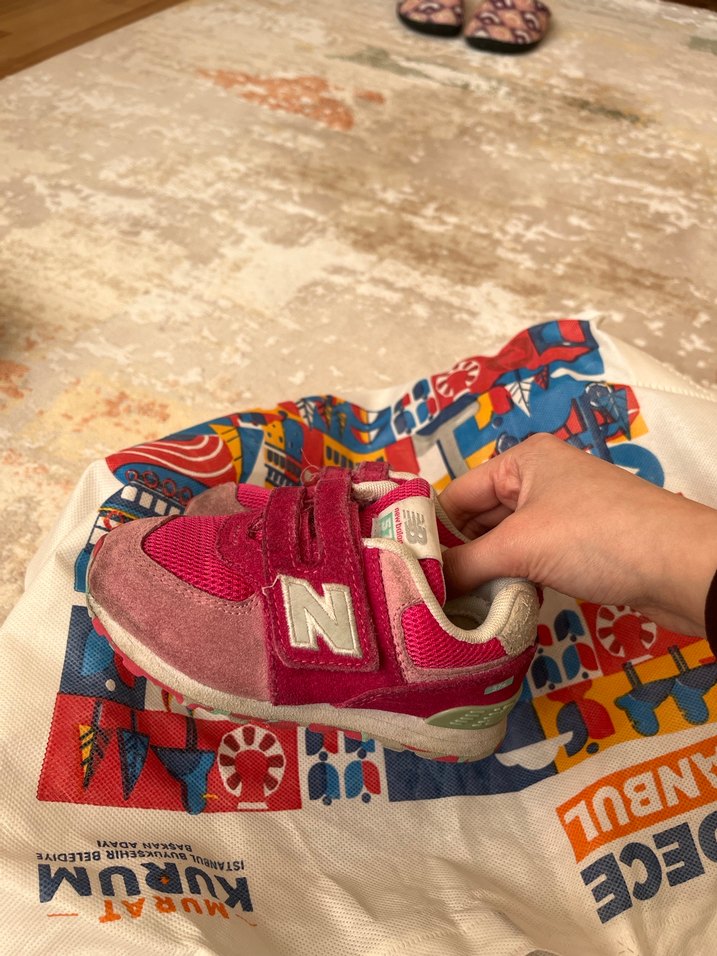Kız Çocuk Pembe Velcro Sneaker - Görsel 2