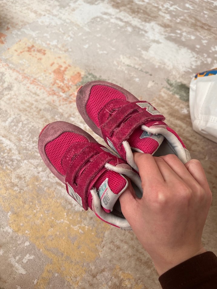 Kız Çocuk Pembe Velcro Sneaker - Görsel 3