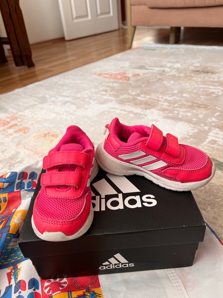 Kız Çocuk Pembe Adidas Spor Ayakkabı - Görsel 2