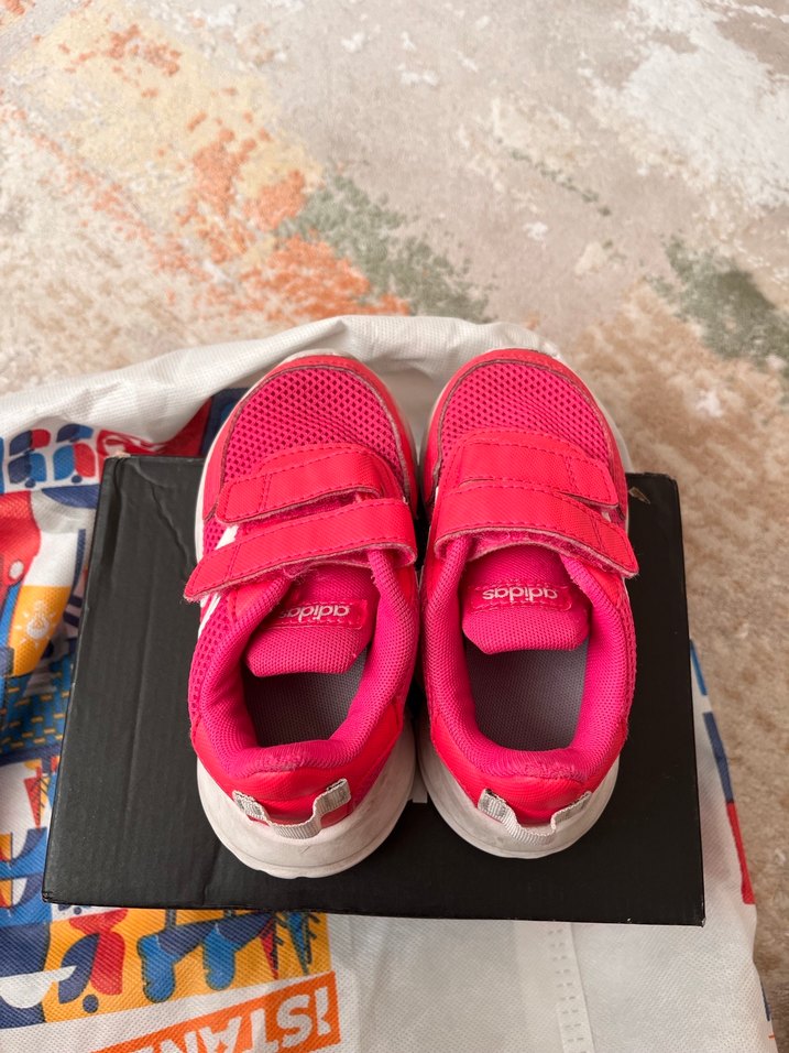 Kız Çocuk Pembe Adidas Spor Ayakkabı - Görsel 5