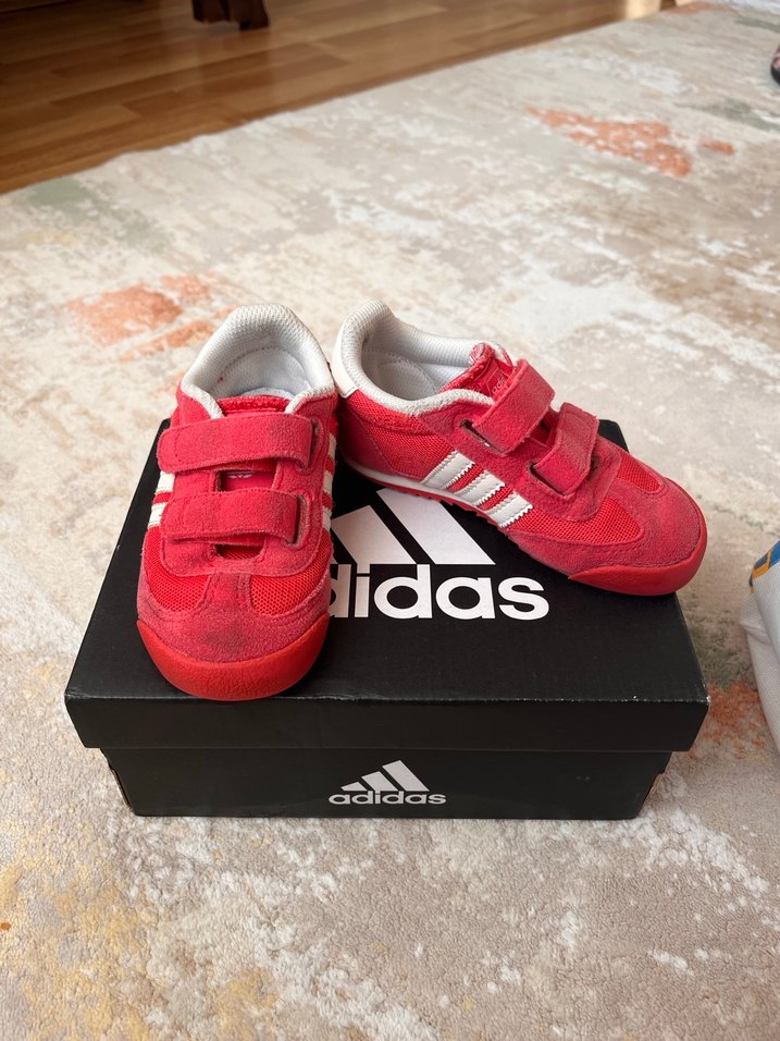 Kırmızı Adidas Erkek Çocuk Sneakers - Görsel 4