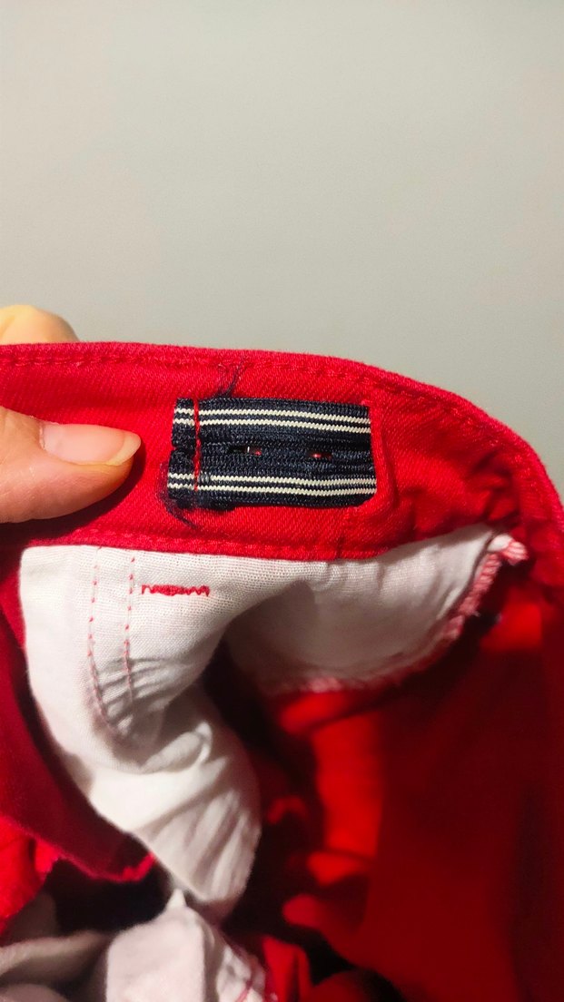 Çocuk Kırmızı Dar Kesim Fermuarlı Pantolon - Görsel 5