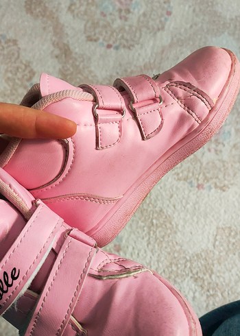 Pembe Tokalı Kız Çocuk Spor Ayakkabı - Görsel 3