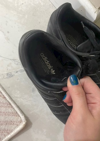 Siyah Kadın Bağcıklı Spor Ayakkabı - Görsel 3