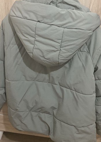 Gri Kadın Midi Kışlık Mont - Görsel 4