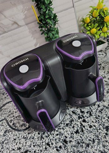 Mor Renkli Çift Kapaklı Kahve Makinesi - Görsel 2