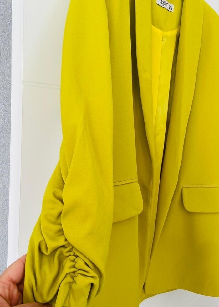 Yağ yeşili ceket - Görsel 3