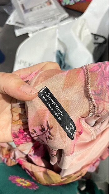 Şifon elbise - Görsel 8