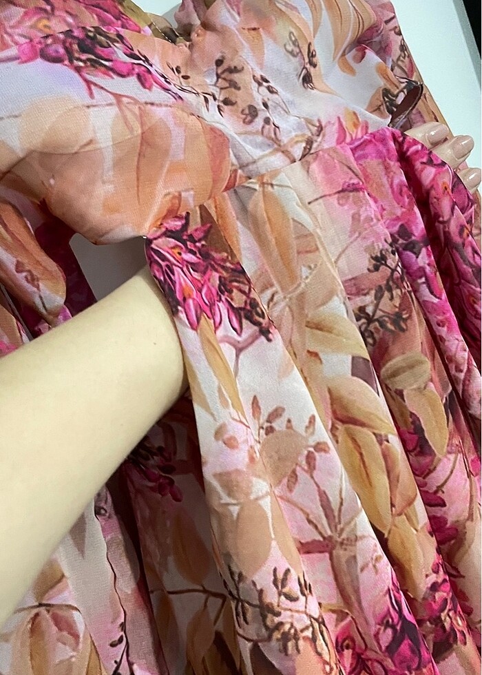 Şifon elbise - Görsel 5