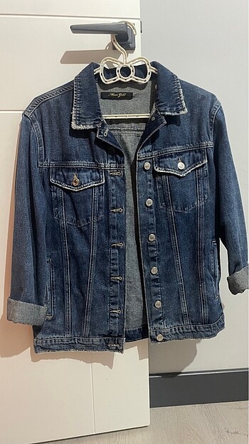 Mavi jean ceket - Görsel 2