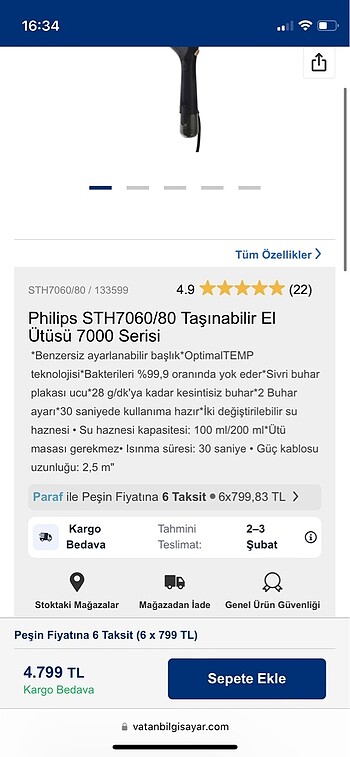 Taşınabilir el ütüsü - Görsel 5