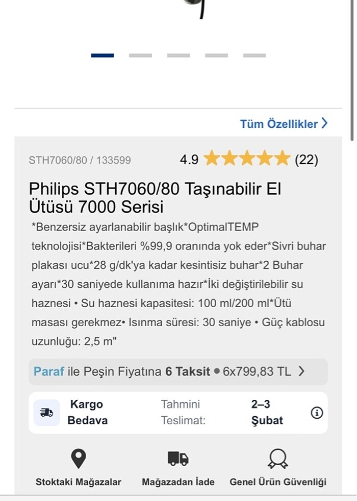 Taşınabilir el ütüsü - Görsel 5