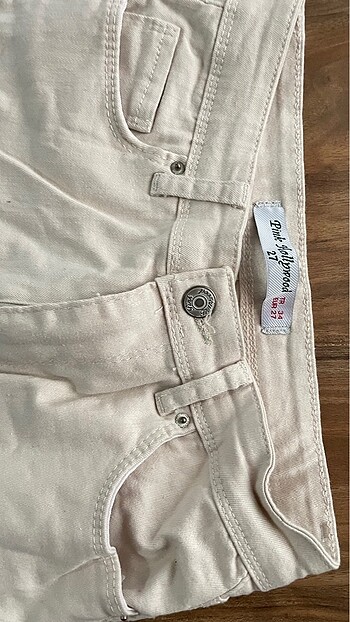 Krem jean dar paça - Görsel 2