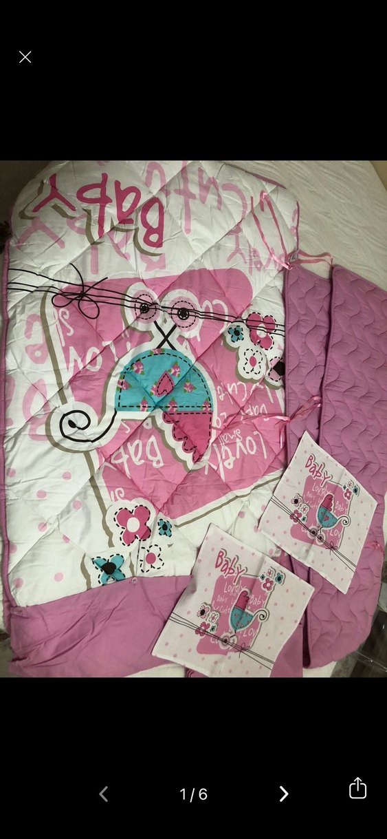 Pembe Baskılı Bebek Uyku Seti - Görsel 3